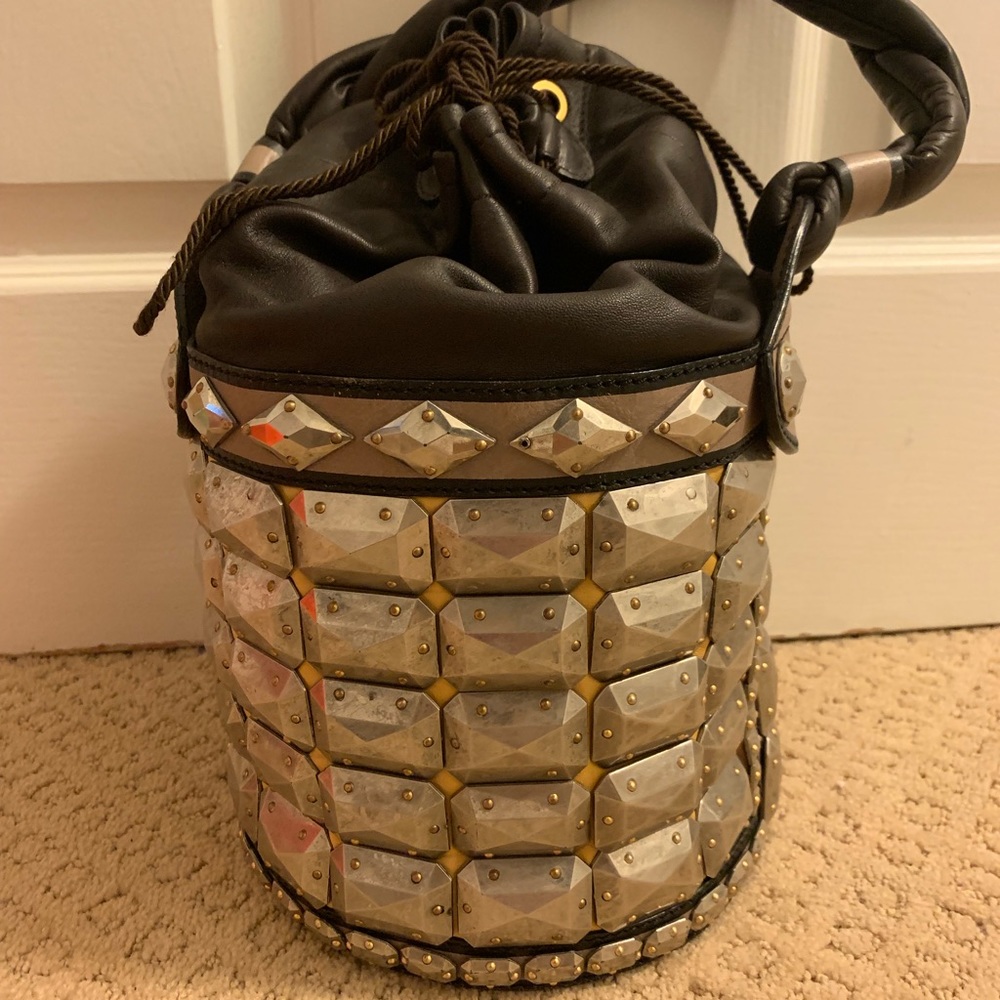 Authentic fendi metal bucket